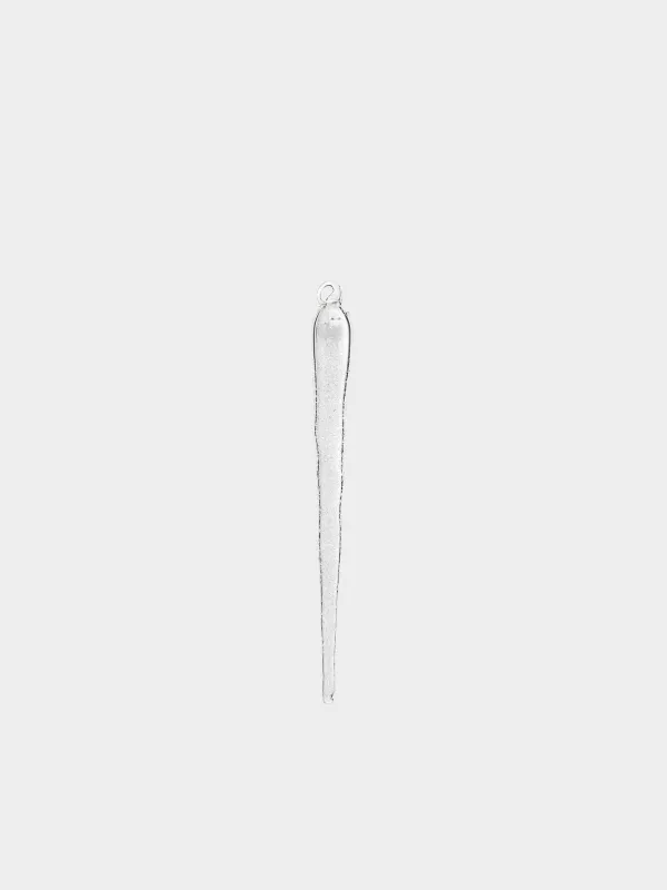 Игрушка елочная, 20 см, Сосулька с кристаллами, Ice crystal, image-0