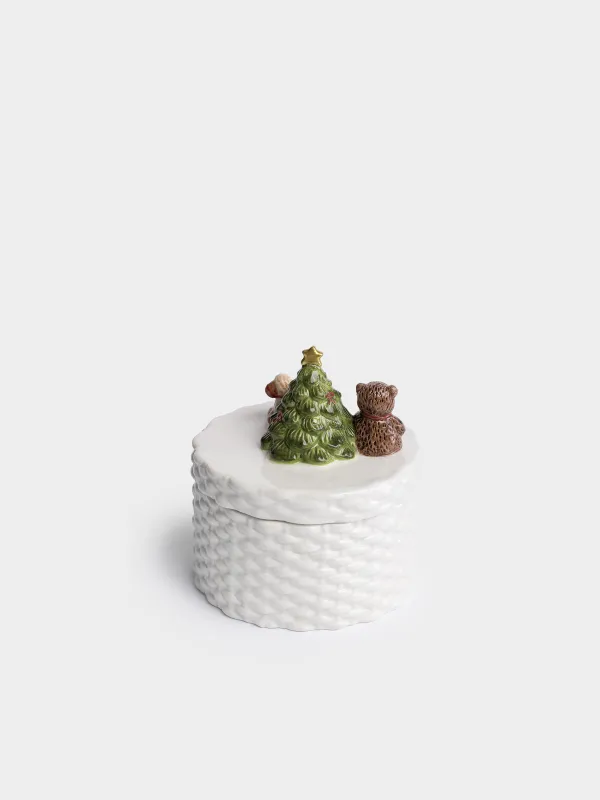Емкость для хранения, 11х12 см, Овечка с елкой, Christmas lamb, image-4