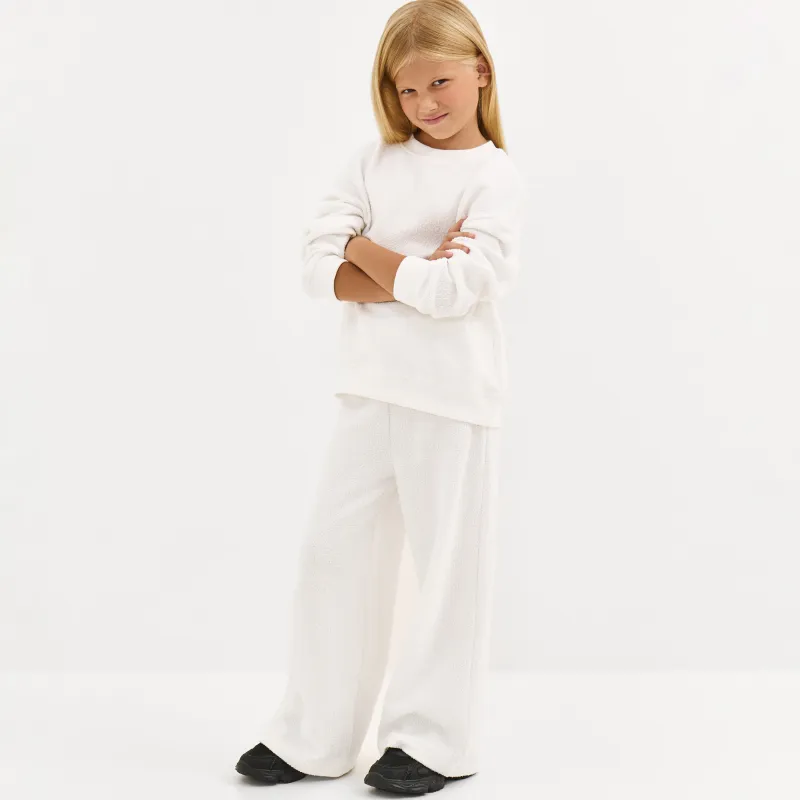 Брюки детские, для девочек, молочные, Tiziana