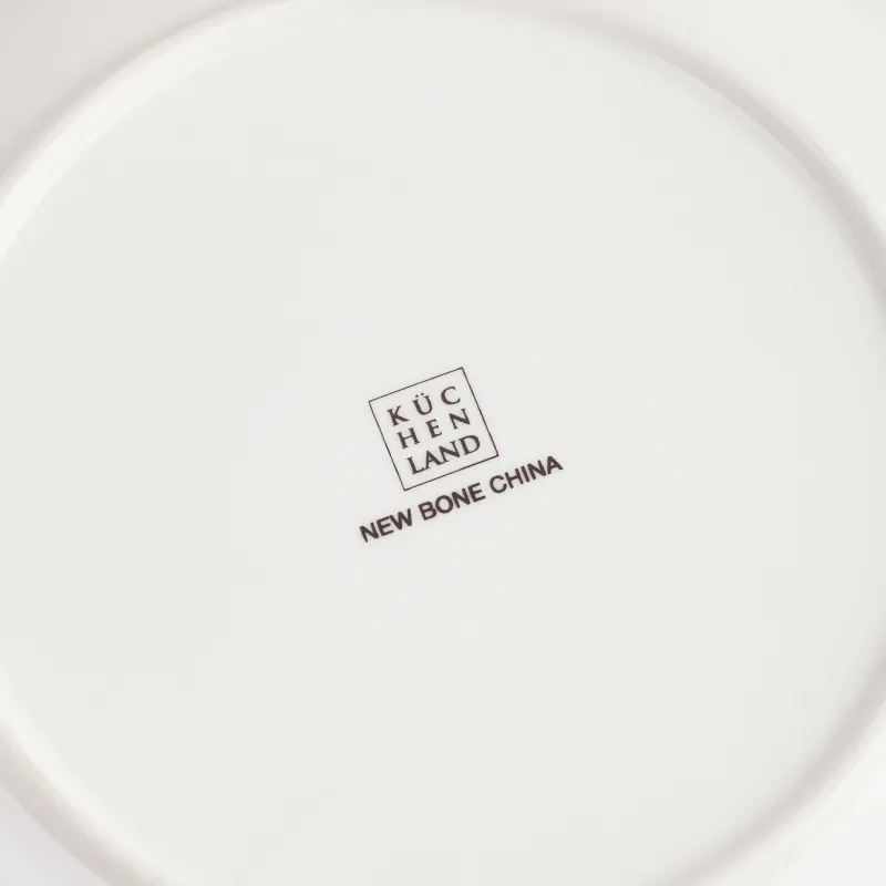 Тарелка закусочная, 21 см, фарфор N, бело-золотистая, Кинцуги, Revival, image-4