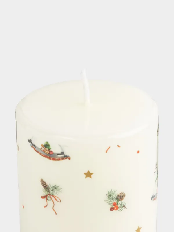 Свеча, 7х9 см, цилиндрическая, Print candle, image-2