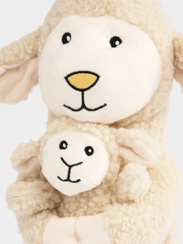 Игрушка, 35 см, мягкая, Овечка с ягненком, Lamb toy, image-1