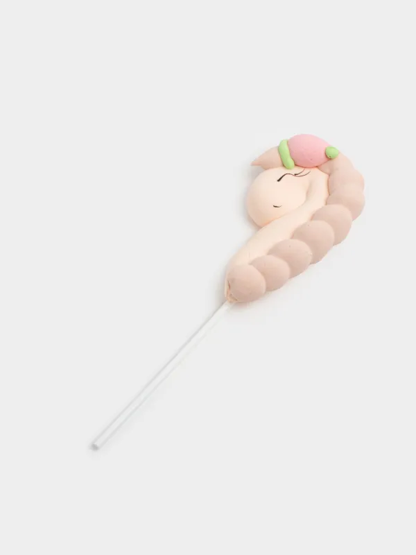 Маршмеллоу, 17 гр, на палочке, бежевое, Ваниль, Единорог в колпаке, Sweet life, image-2