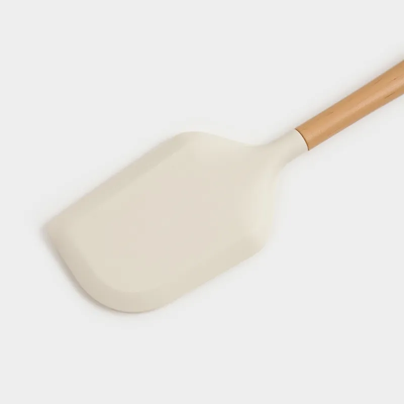 Лопатка-шпатель, 31 см, силикон/пластик, бежевая, Letia, image-2