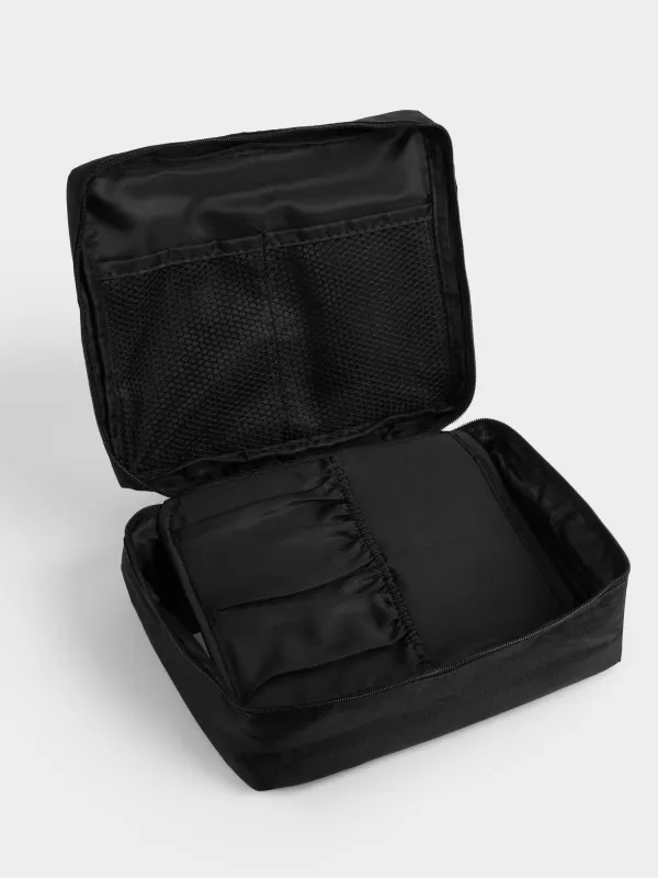Косметичка дорожная, 21х16 см, полиэстер, черная, Easy Travel, image-6