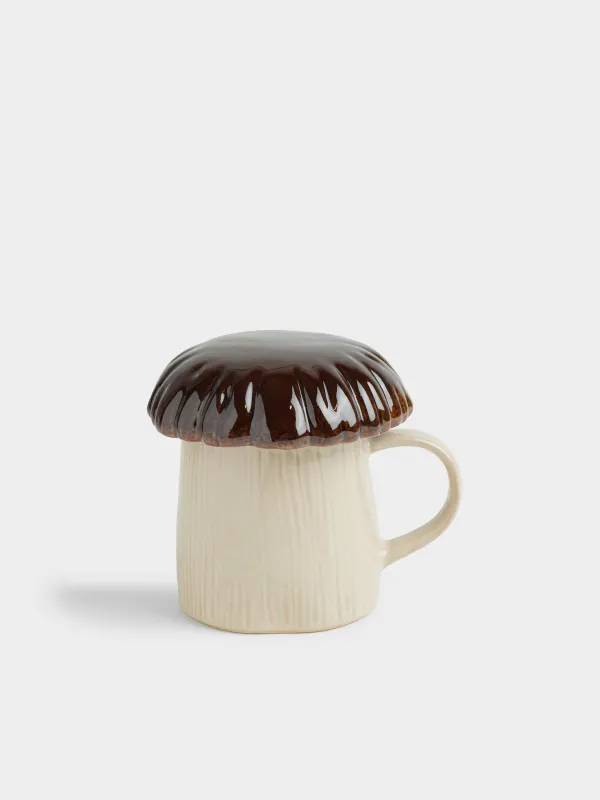 Кружка, 350 мл, с крышкой, Гриб, Autumn fungi, image-0