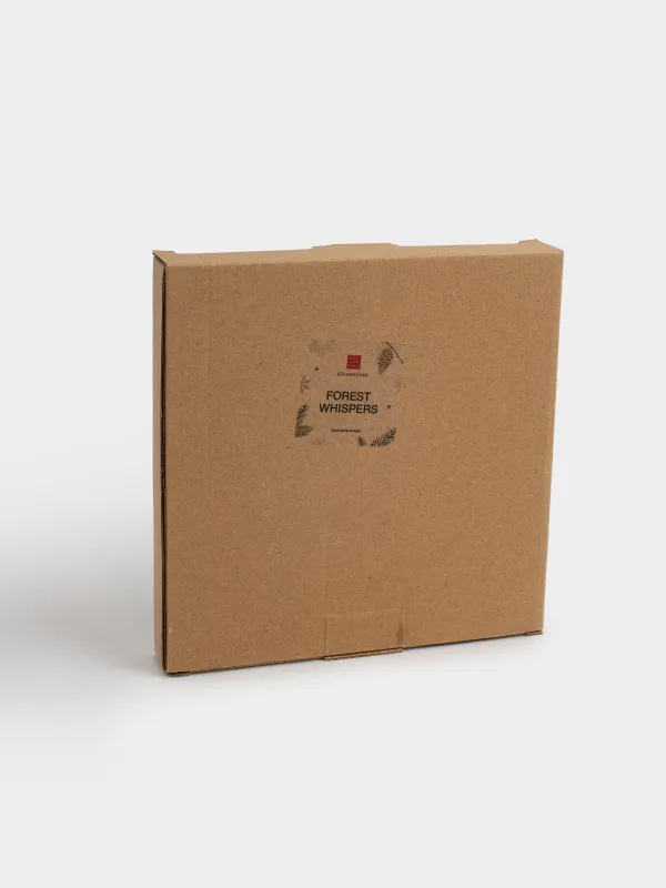 Блюдо, 20 см, керамика, зеленое, Шишки на еловых ветках, Forest whispers, image-5