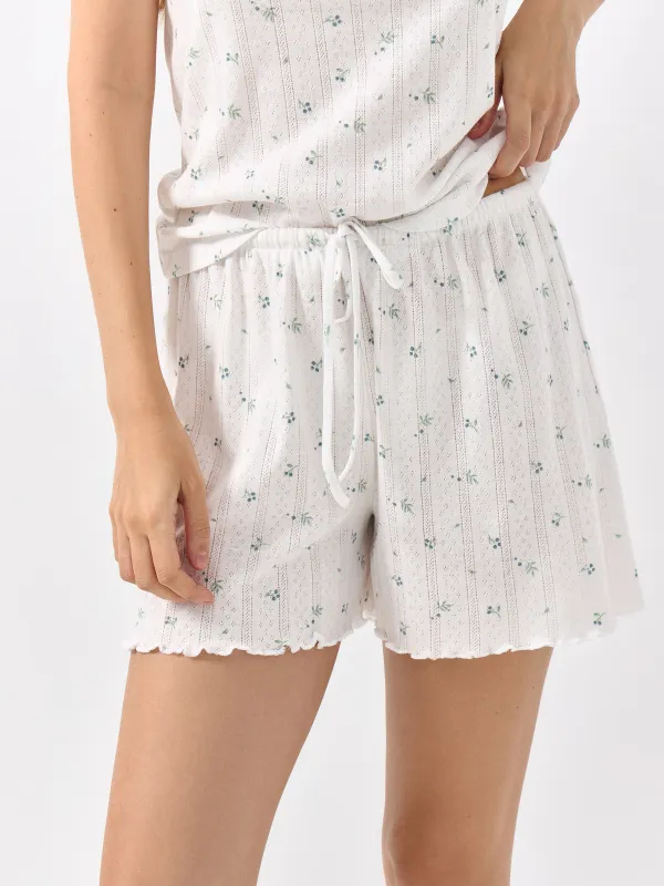 Шорты домашние, белые, Melavi, image-1