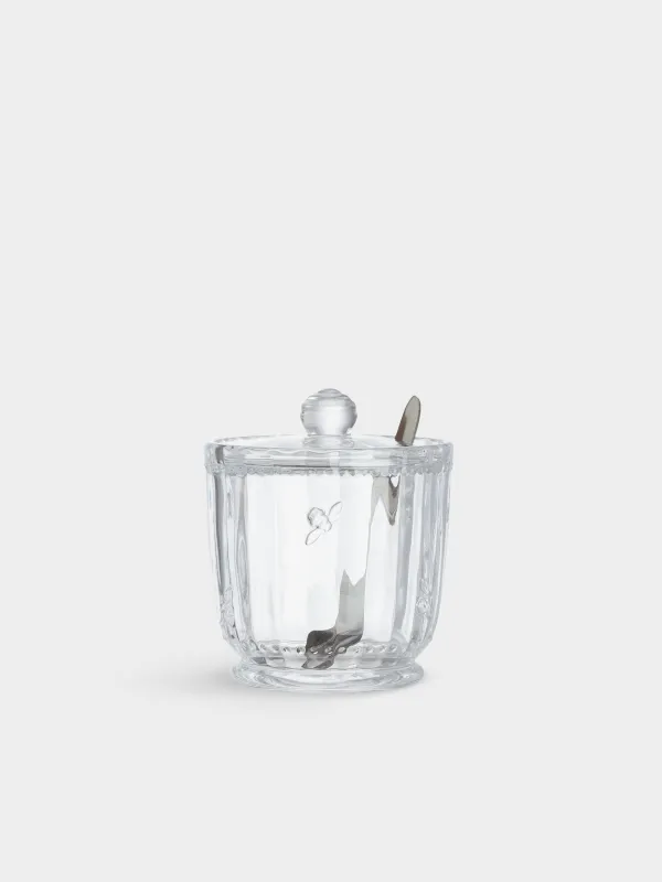 Сахарница, 12 см, 370 мл, с ложкой, стекло Р/сталь, Honey, image-1