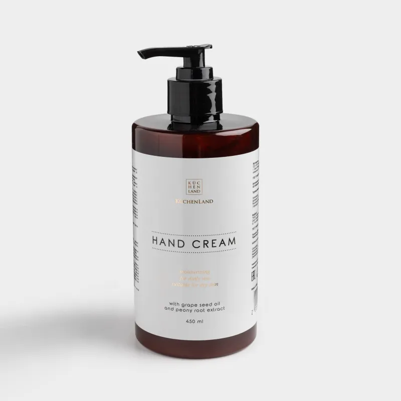 Крем для рук, 450 мл, с дозатором, питательный, Пион, Perfect care