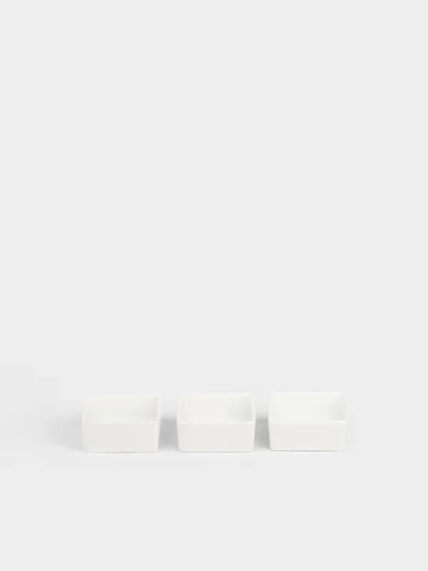 Набор для закусок, 3 пр, на подставке, керамика/бамбук, Квадратные пиалы, Bamboo, image-3