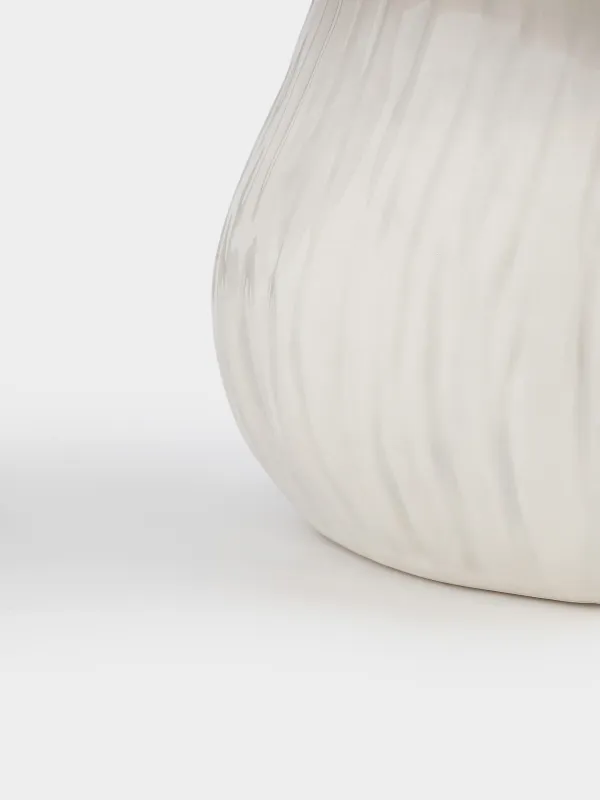 Емкость для хранения, 17х15 см, 1,2 л, керамика, молочно-серая, Гриб, Slight frost, image-3