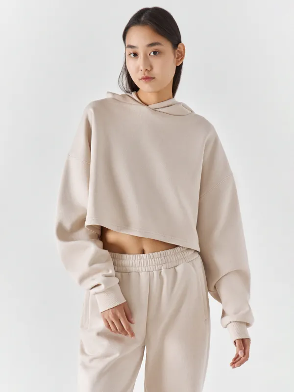 Худи женское, хлопок/полиэстер, песочное, Fidelma, image-6