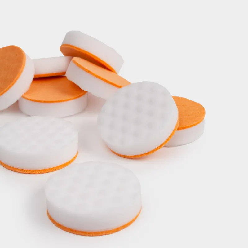 Губка для чистки белой обуви и подошвы, 6 см, 10 шт, меламин/абразив, бело-бежевая, Clean, image-9