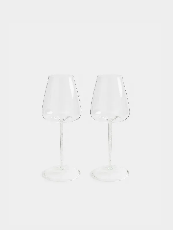 Бокал для красного вина, 450 мл, 2 шт, стекло Б/стразы, Sorento crystal, image-0