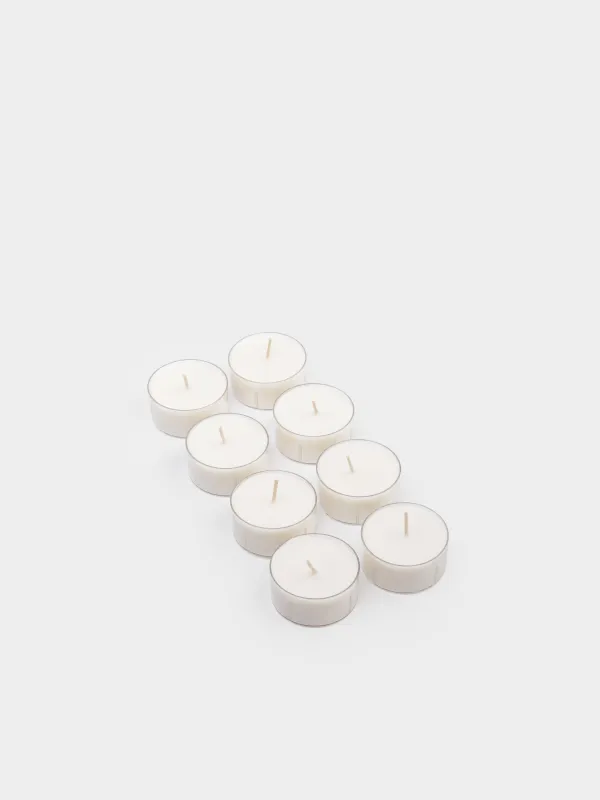 Свеча ароматическая, 6 см, 8 шт, чайная, Luxury white, image-1