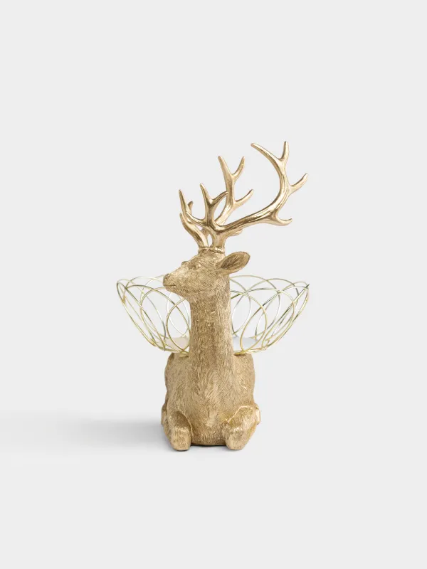 Корзина для фруктов, 27x30 см, Олень, Deer gold, image-2