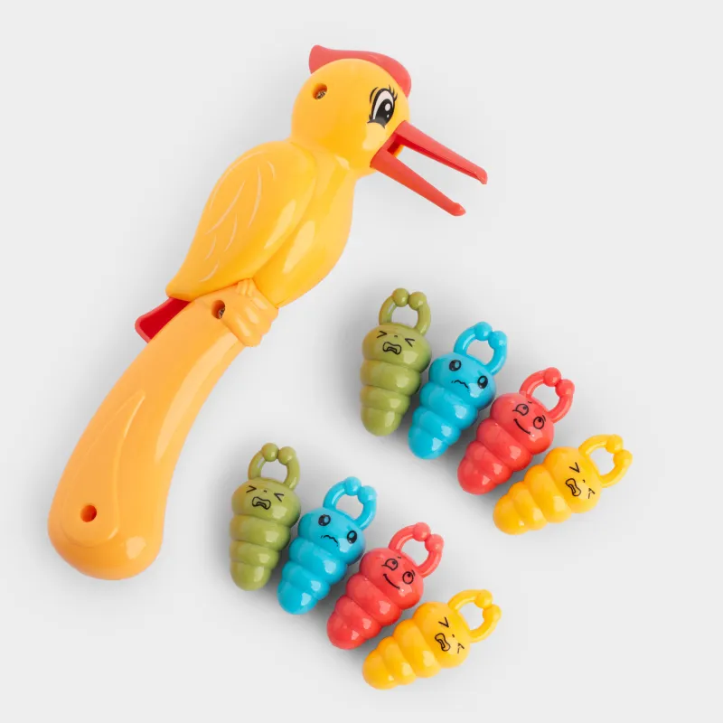 Игрушка-сортер, 17х11 см, развивающая, анимированная, пластик, Съешь червячка, Game, image-2