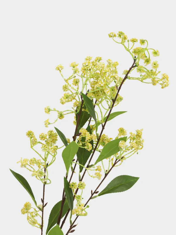 Ветка декоративная, 87 см, пластик, Желтый солидастер, Meadow decor, image-1