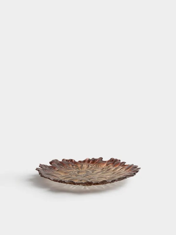 Блюдо, 29 см, стекло Р, коричневый градиент, Pion gradient, image-0