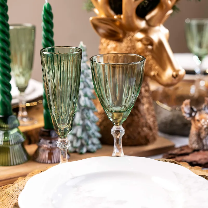 Бокал-кубок для вина, 280 мл, 2 шт, стекло Р, зеленый, Bisanzio, image-5