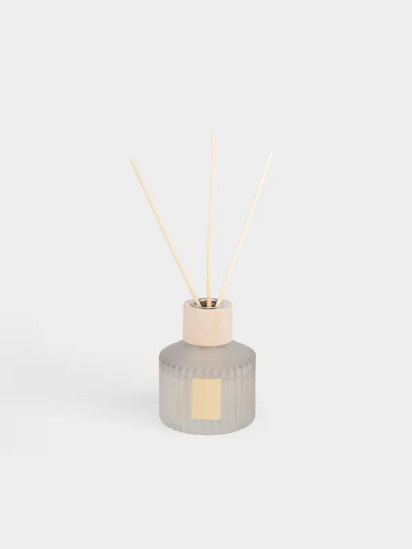 Ароматический диффузор, 80 мл, матовый, серый, Leather Incense, Incense, image-0