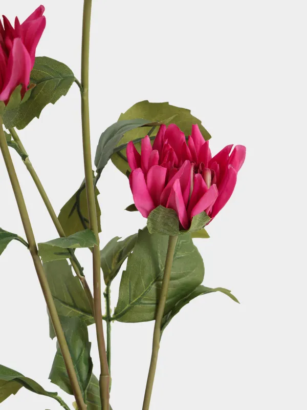 Ветка декоративная, 85 см, полиэстер, Розовый георгин, Flower garden, image-3