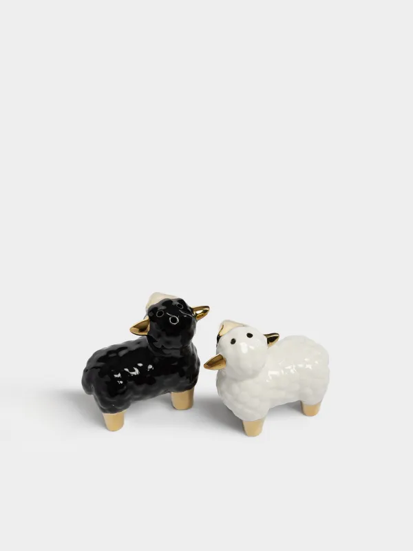 Набор для соли и перца, Овцы, Sheep gold, image-2