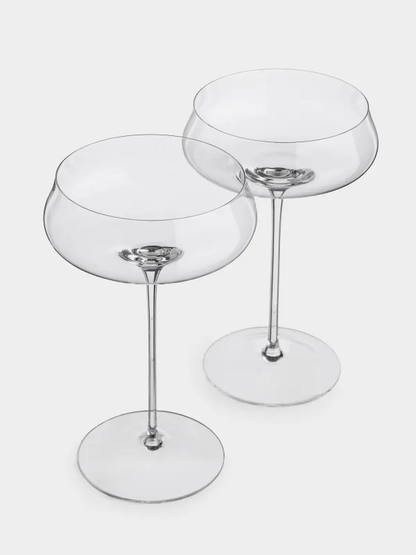 Бокал-креманка для шампанского, 330 мл, 2 шт, кристальное стекло, Montello, image-2