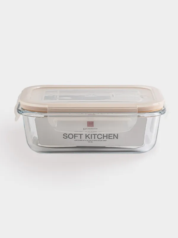 Контейнер, 640 мл, с клипсами, с клапаном, Soft kitchen, image-5