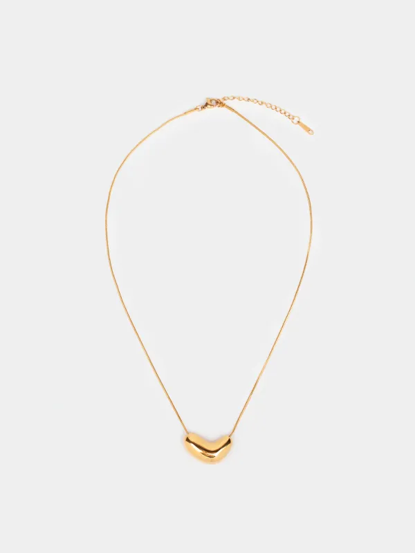 Цепочка, 45 см, с подвеской, металл, золотистая, Jewelry, image-0