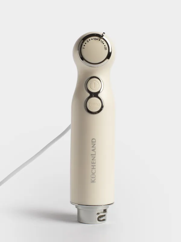 Блендер погружной, электрический, 800 Вт, 4 пр, сталь/пластик, бежевый, Vintage kitchen, image-8