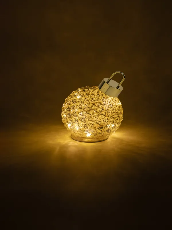 Статуэтка с подсветкой, 15 см, вращающаяся, Елочный шар, Patina, image-6