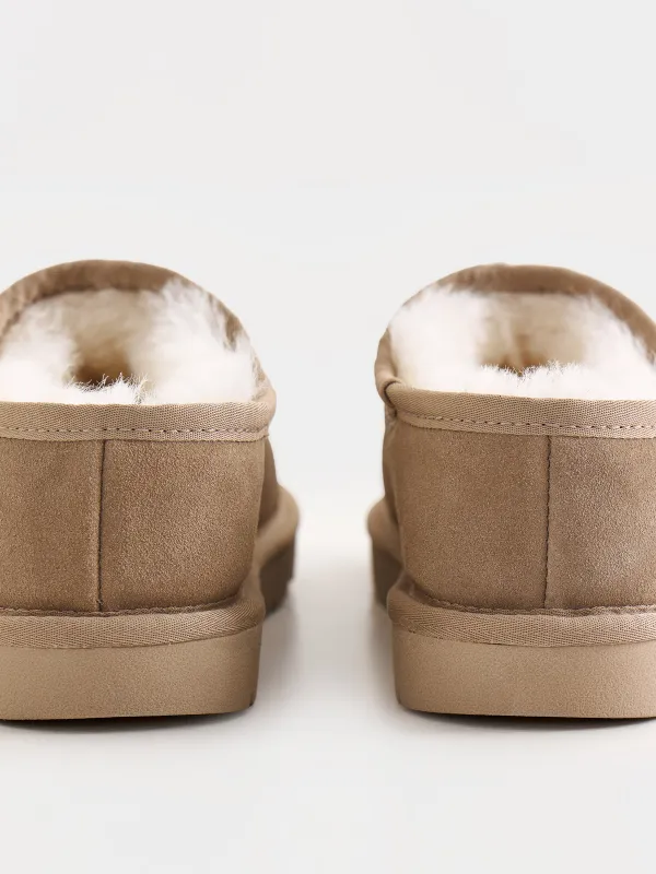 Угги с открытой пяткой, Suede, image-4