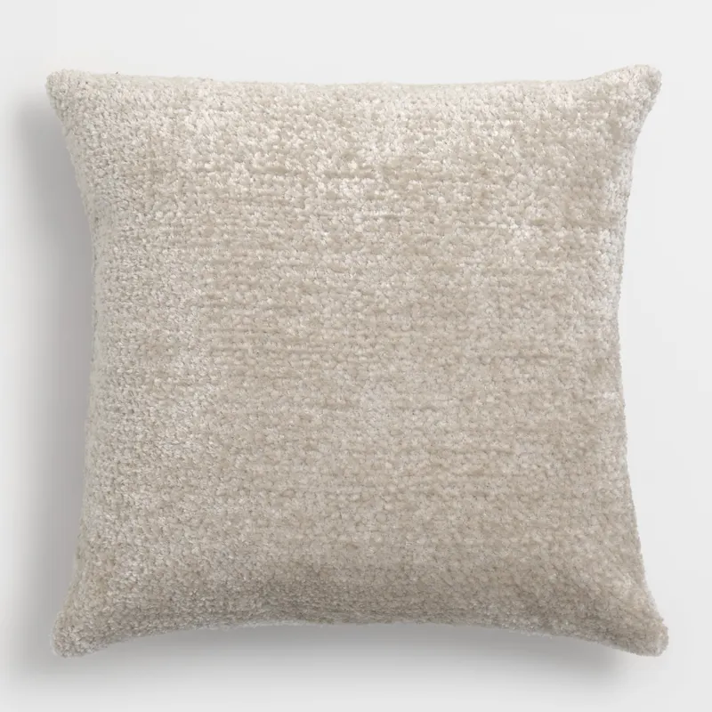 Подушка декоративная, 45х45 см, вельвет, бежевая, Nordkap