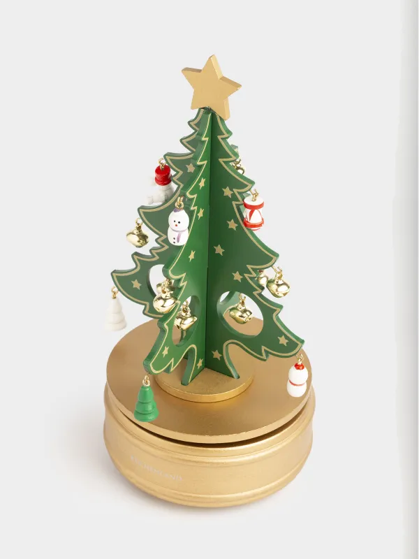 Статуэтка музыкальная, 24 см, с подвесками, Ель, Christmas style, image-2