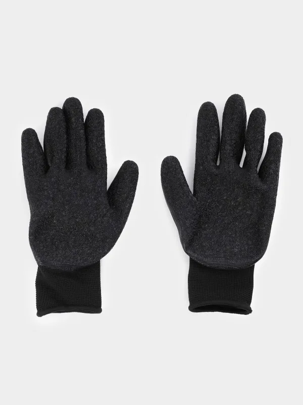 Перчатки садовые, р. М, нитрил/полиэстер, черные, Gardening, image-1