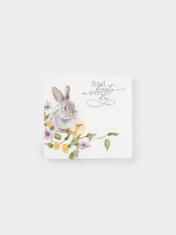 Салфетки бумажные, 21х21 см, 20 шт, Flora Easter, image-0