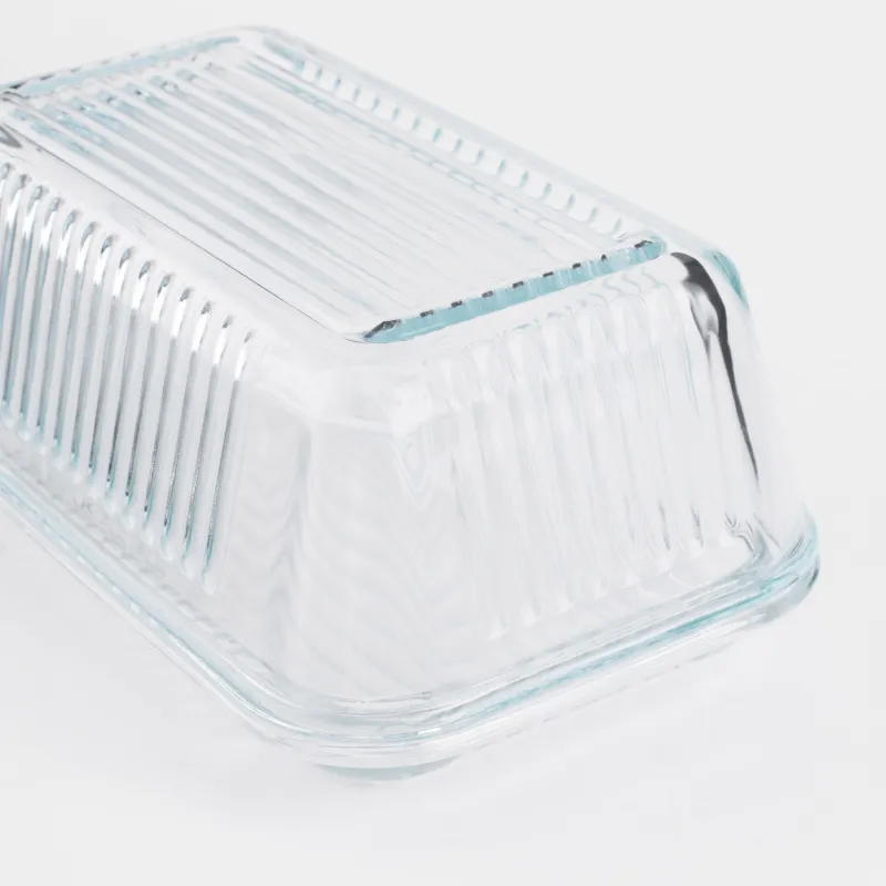 Масленка, 17 см, стекло Р, прямоугольная, Ribby, image-4