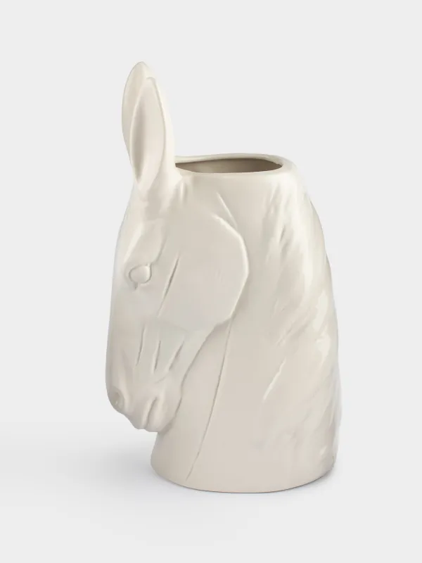 Ваза для цветов, 25 см, фарфор P, Horse white, image-1