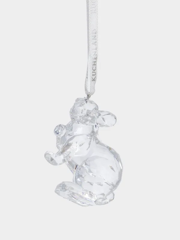 Игрушка елочная, 5х6 см, акрил, Зайчик, Figure crystal, image-0