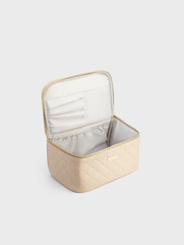Косметичка, 23х13 см, стеганая, с ручкой, Quilted, image-3