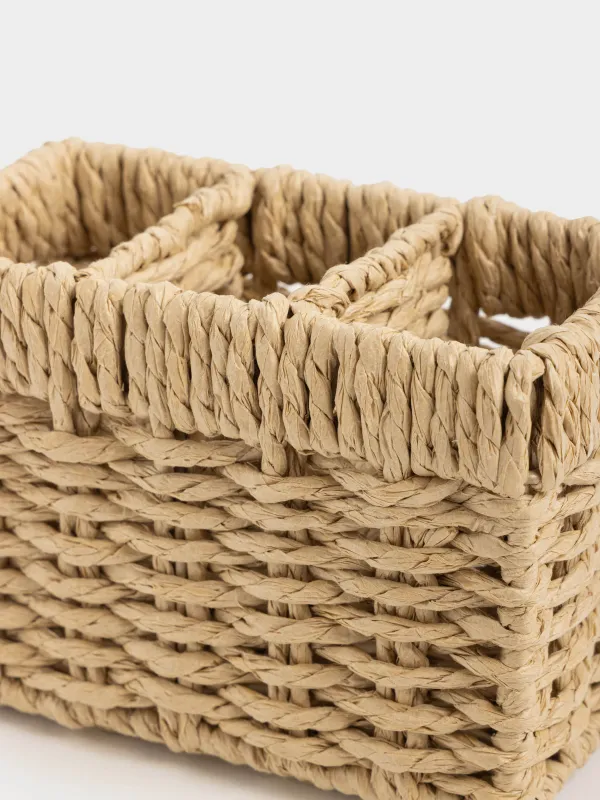 Подставка для кухонных принадлежностей, 15х10 см, 3 отд, целлюлоза, Braided, image-2