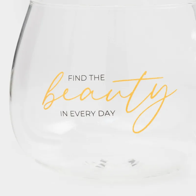 Кружка, 380 мл, 2 шт, стекло Б, Find the beauty, Scroll, image-4