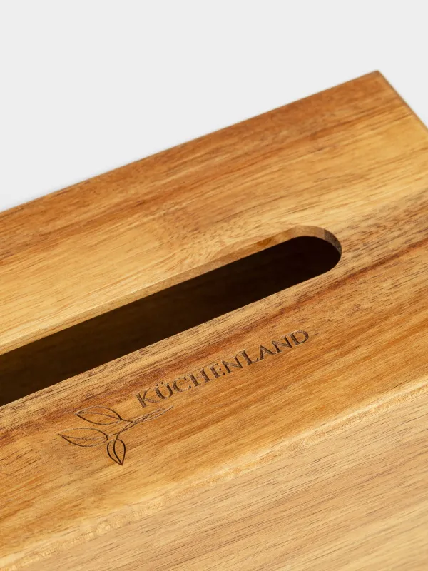 Бокс для бумажных салфеток, 22х12 см, дерево, Eco home, image-2