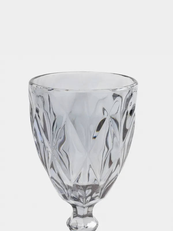 Бокал-кубок для вина, 300 мл, стекло Р, серый, Rhomb color, image-2