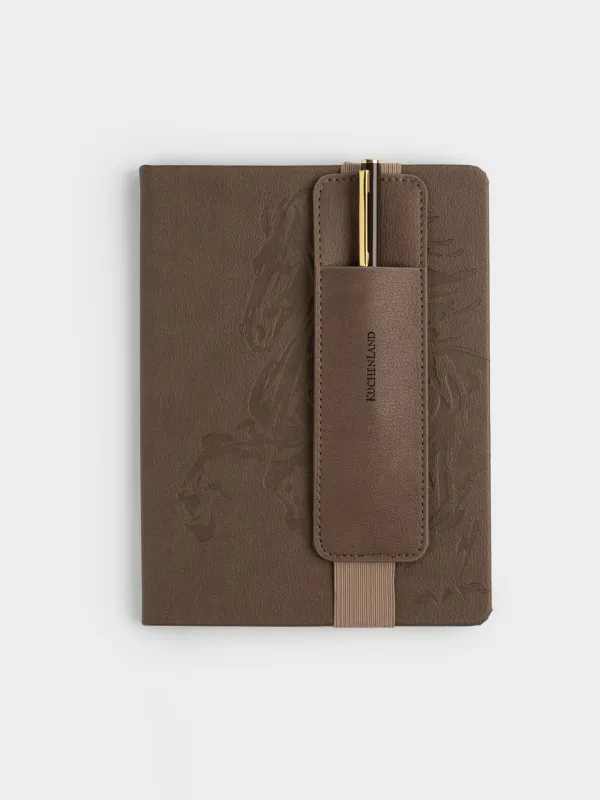 Блокнот, 15х20 см, 80 листов, с ручкой, Лошадь, B&G, image-0