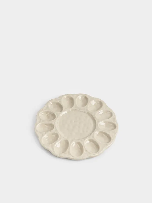 Блюдо пасхальное, 25 см, 13 отд, с местом для кулича, керамика D, бежевое, Rustic Easter, image-1