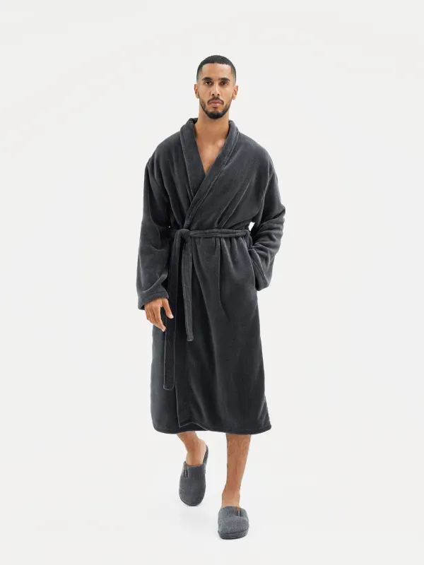 Тапочки мужские, домашние, полиэстер, синие, Serious, image-4