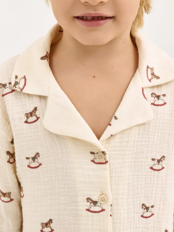 Пижама детская, с брюками, Landi, image-1